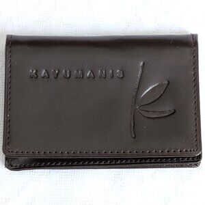 NWOT NEW Men's Men Kayumanis Chocolate Brown Leather Wallet